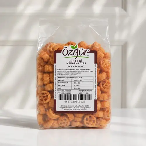 Yağsız Acı Aromalı Makarna Cips