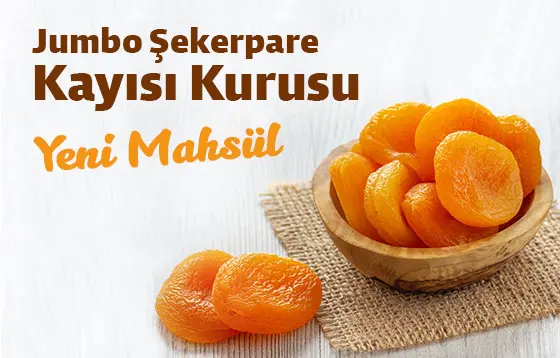 Jumbo Şekerpare Kayısı Kurusu